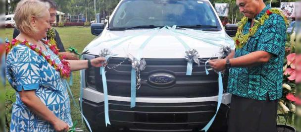 Green transformation of transport sector in Samoa receives major boost with mass donation of 76 EVs from UNDP to the Government of Samoa 